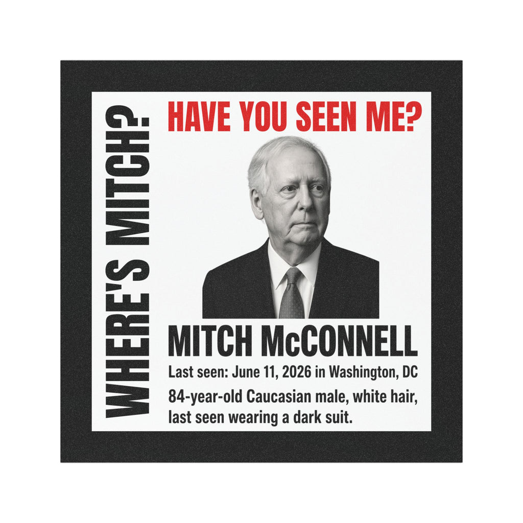 Political Humor Car Magnet — "Missing? Have You Seen Me?" Novelty Campaign Magnet