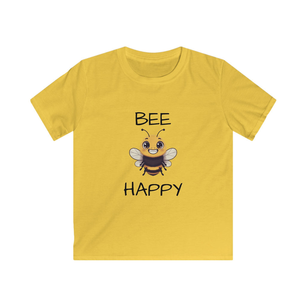 Kids Bee Happy T-Shirt — Cute Bee Graphic Tee for Children