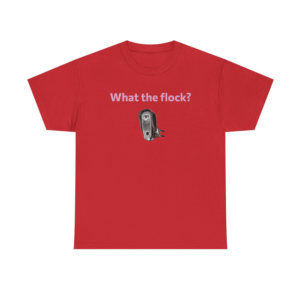 T-Shirt — What the flock? Funny Sheep/Shears Graphic Tee