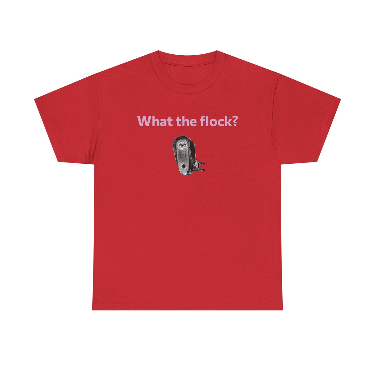 T-Shirt — What the flock? Funny Sheep/Shears Graphic Tee
