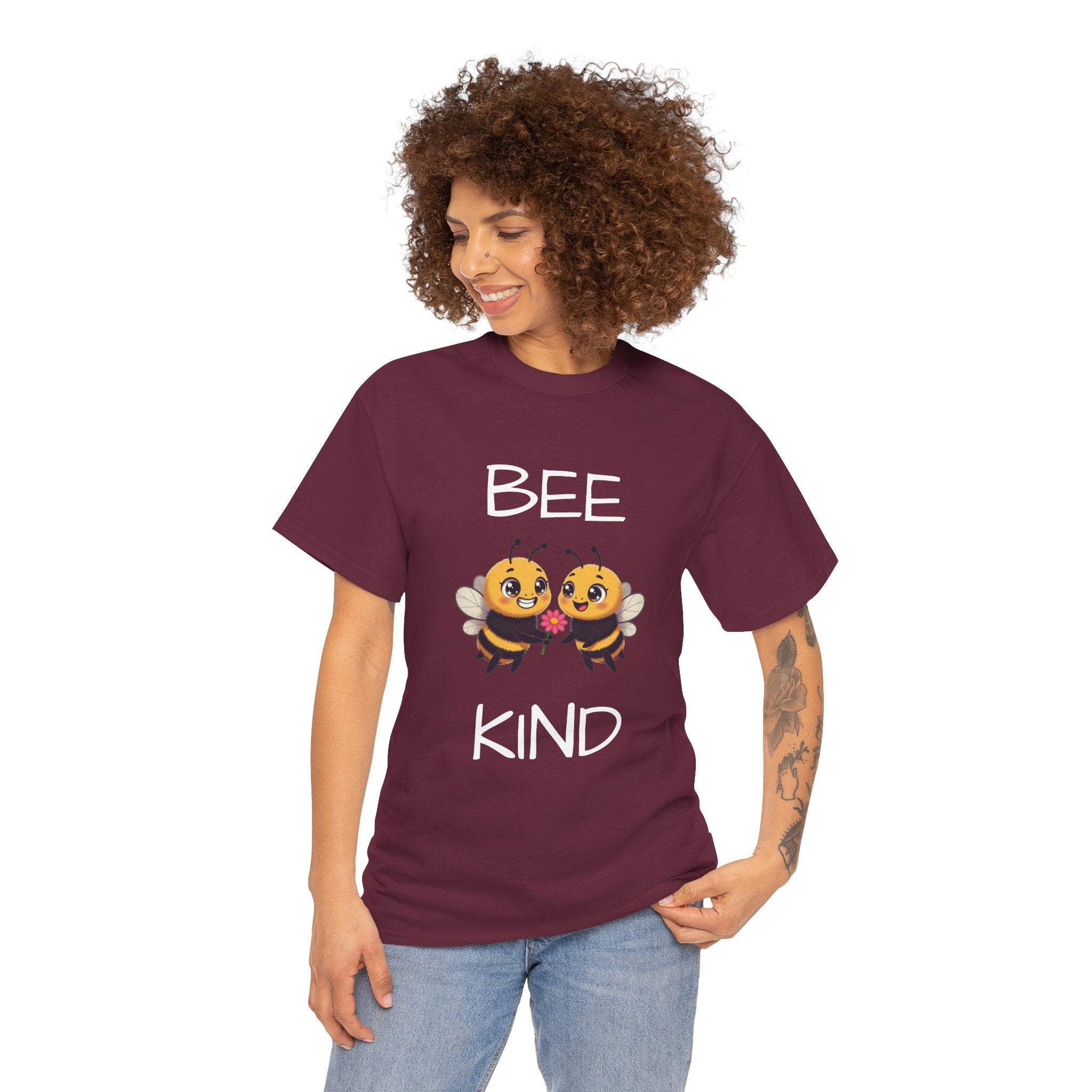 Bee Kind T-Shirt — Cute Cartoon Bees Graphic Tee for Kindness & Earth Day