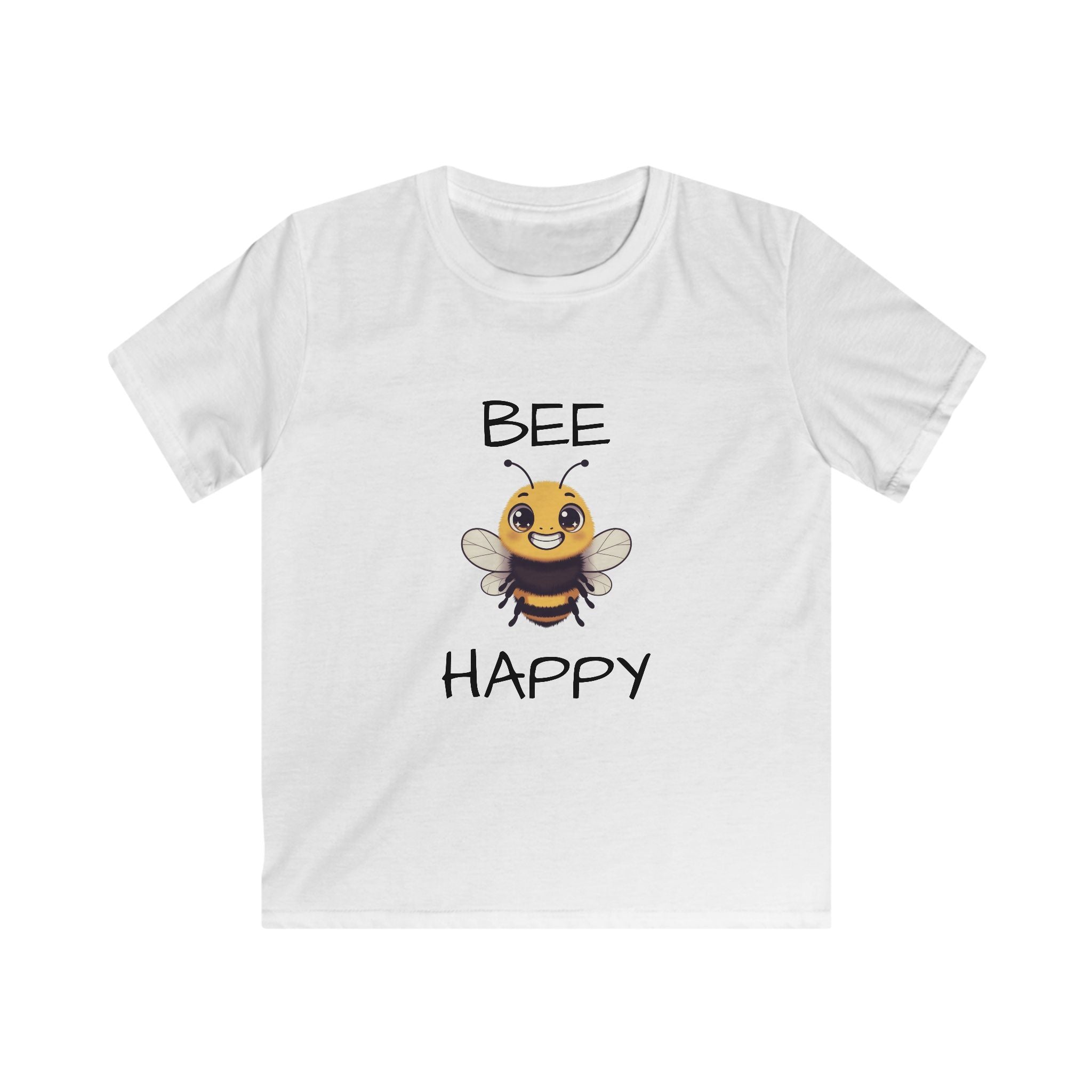 Kids Bee Happy T-Shirt — Cute Bee Graphic Tee for Children