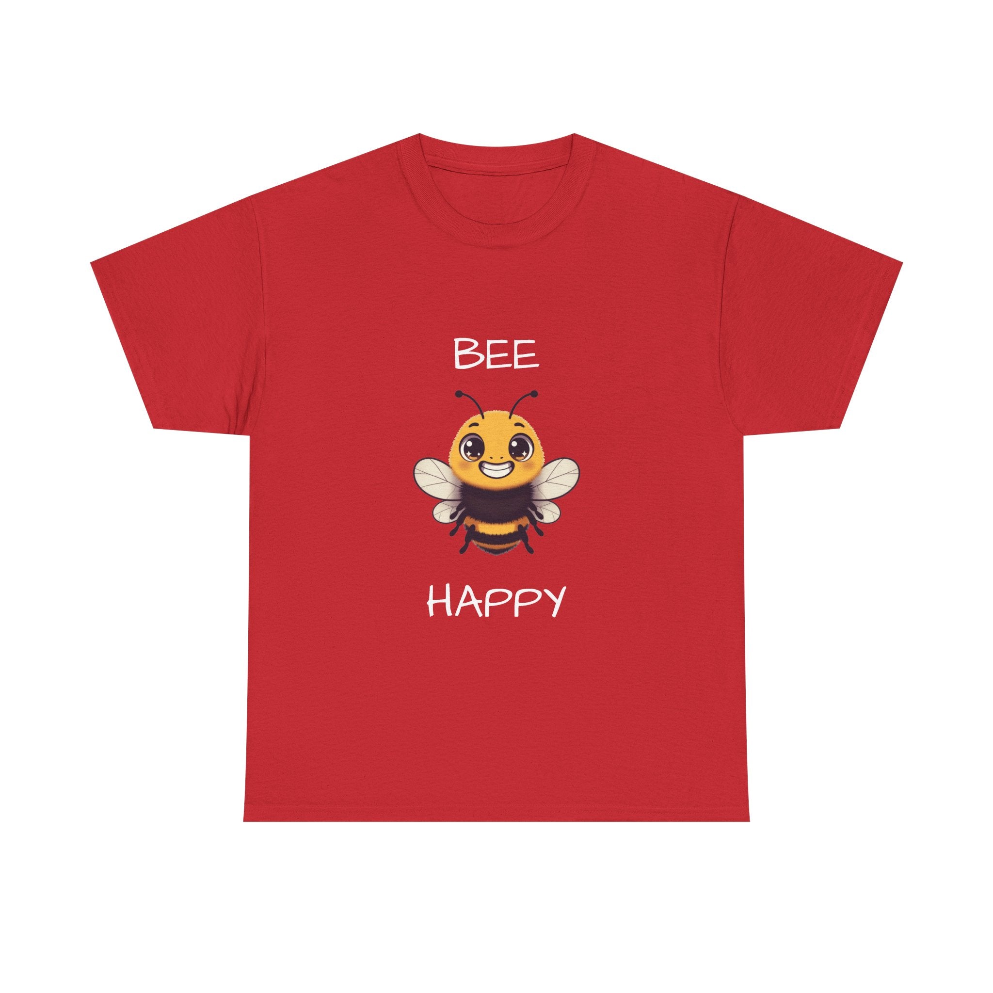 Bee Happy T‑Shirt — Cute Smiling Bee Graphic Tee