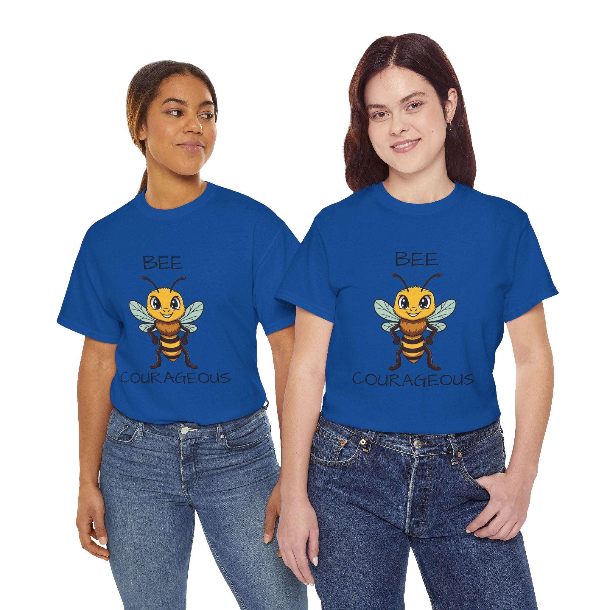 Bee Courageous T-Shirt — Cute Motivational Bee Graphic Tee