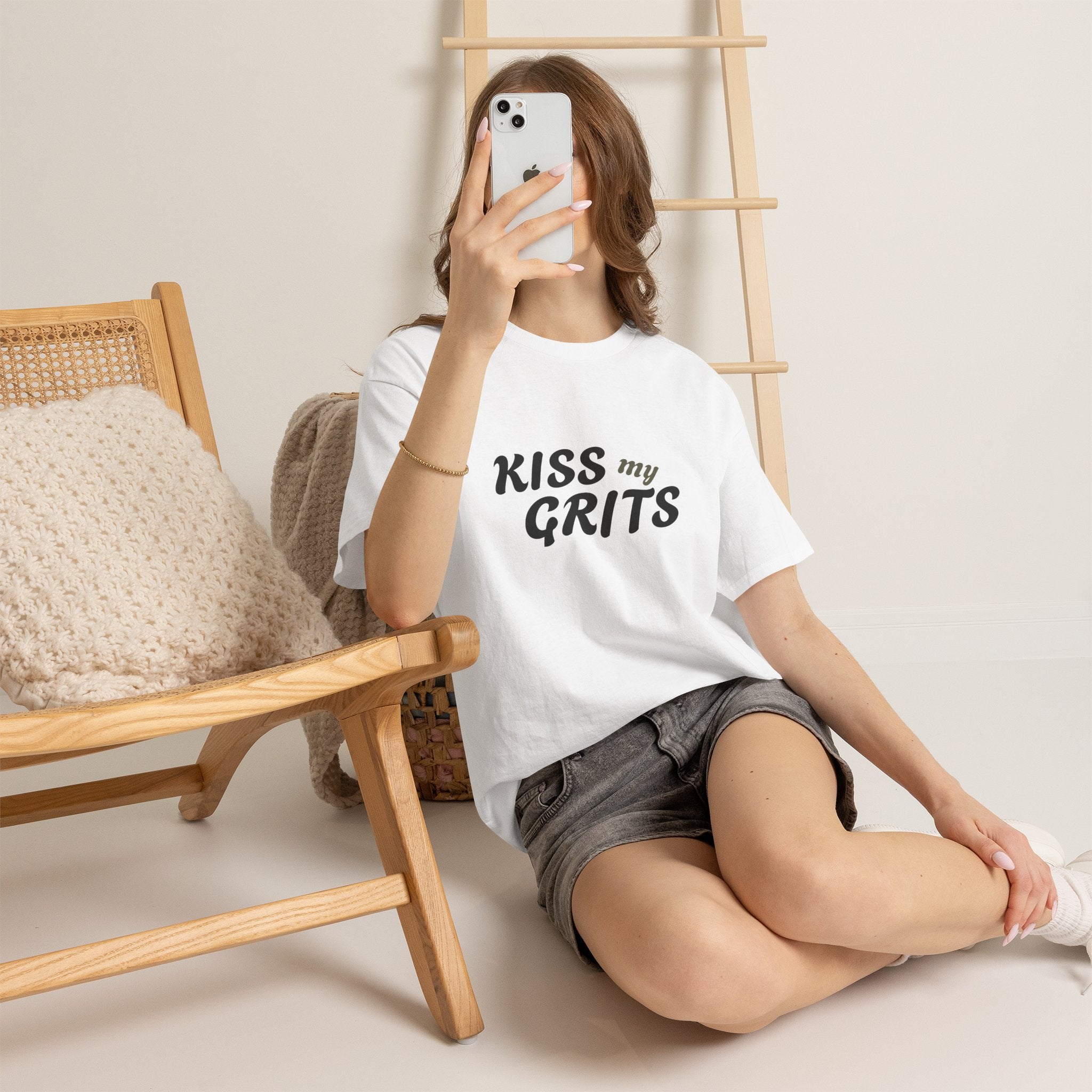Kiss My Grits T-Shirt — Retro Southern Sassy Tee