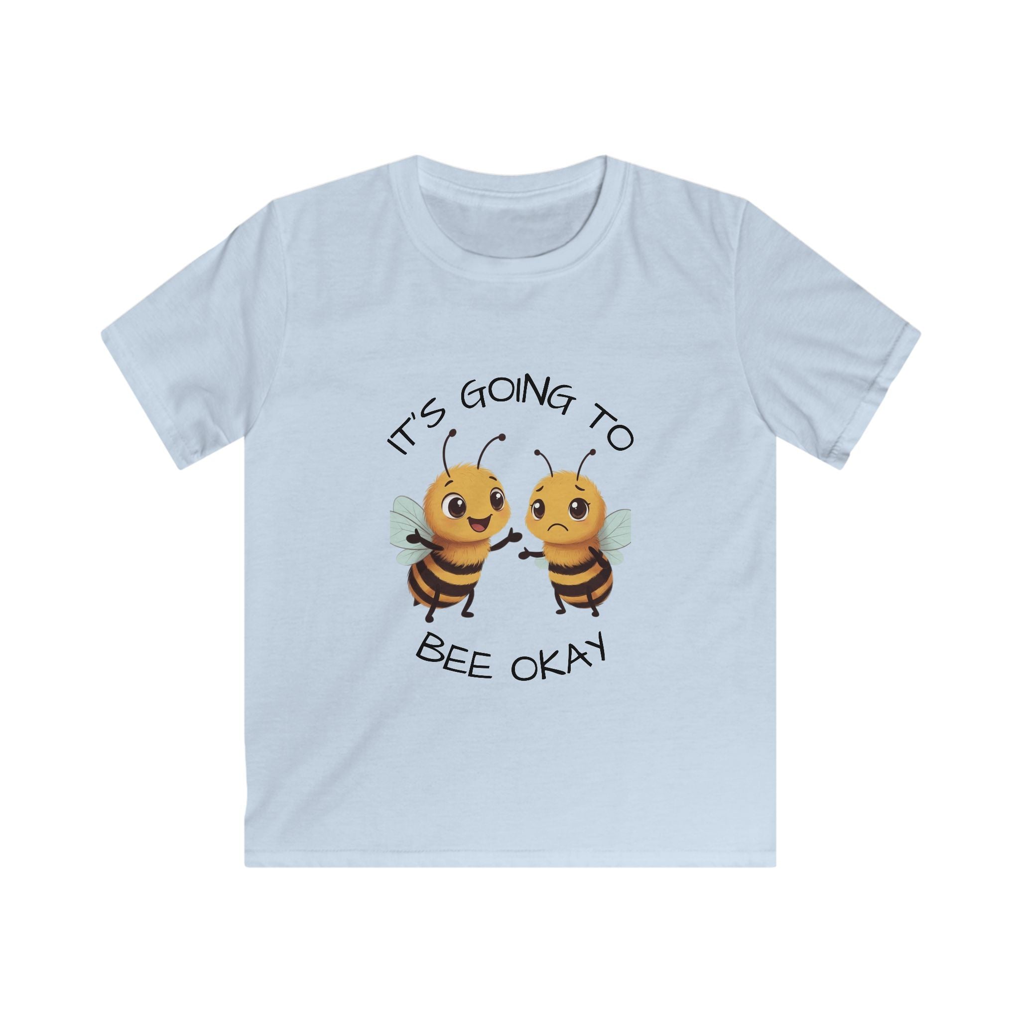 Kids Tee - "BEE Encouraging" Cute Cheerful Bee Graphic Shirt