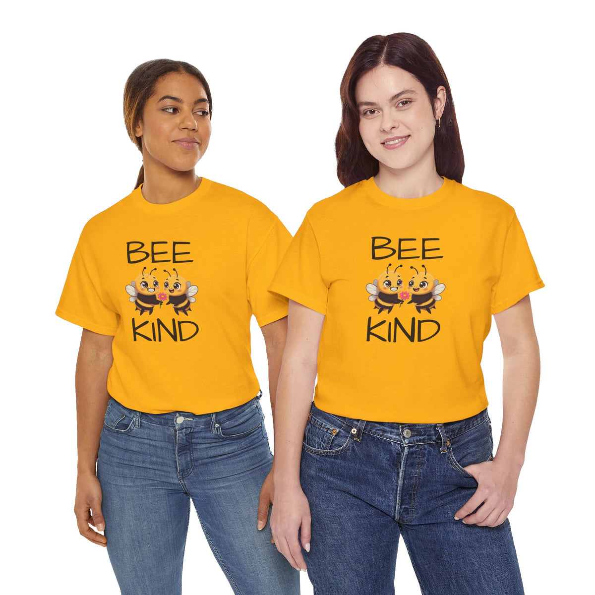 Bee Kind T-Shirt — Cute Cartoon Bees Graphic Tee for Kindness & Earth Day