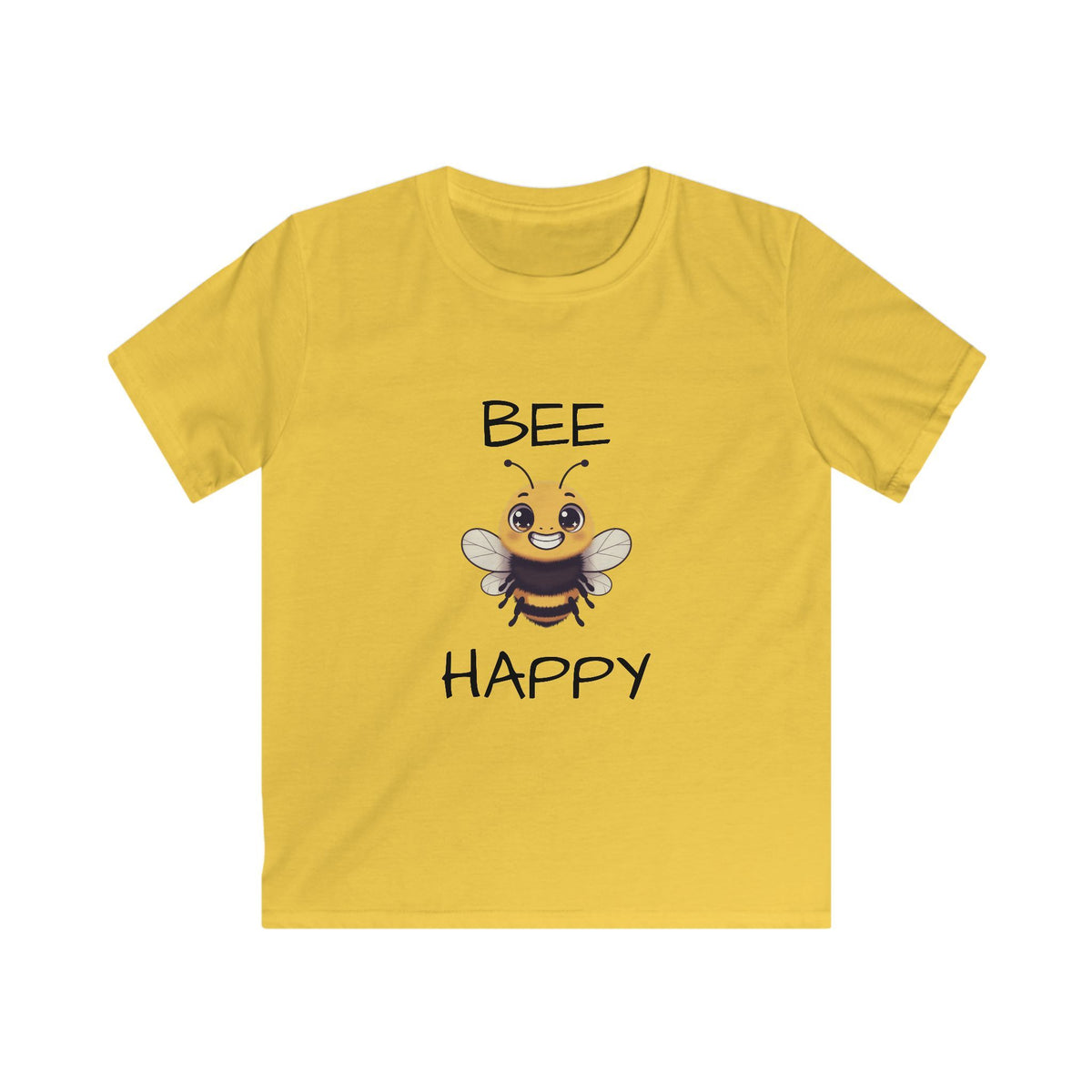 Kids Bee Happy T-Shirt — Cute Bee Graphic Tee for Children