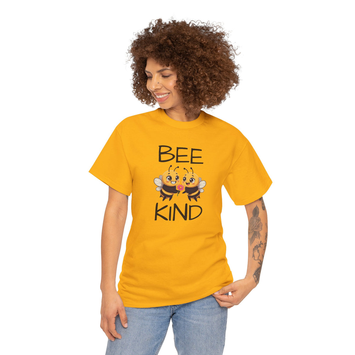 Bee Kind T-Shirt — Cute Cartoon Bees Graphic Tee for Kindness & Earth Day