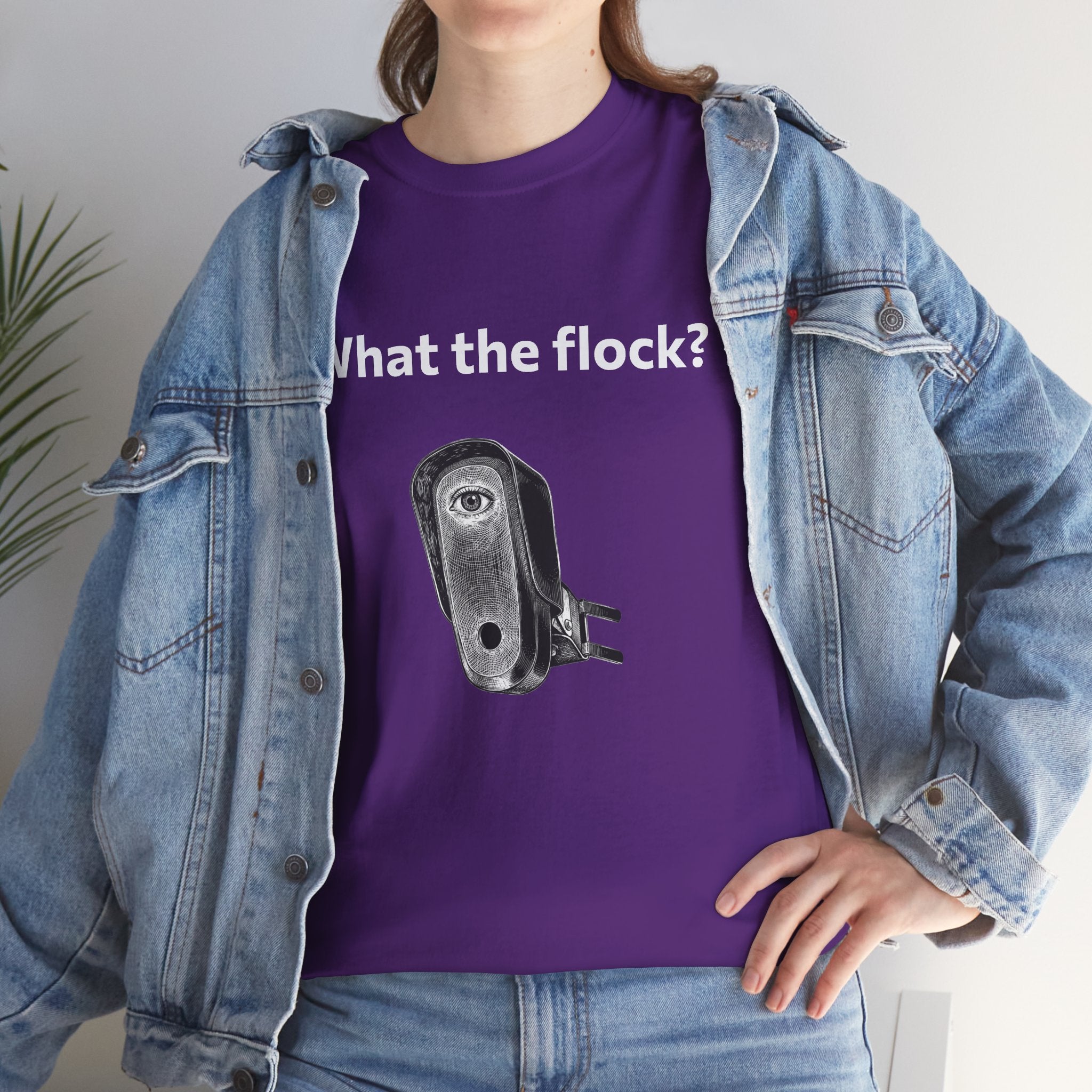 T-Shirt — What the flock? Funny Sheep/Shears Graphic Tee
