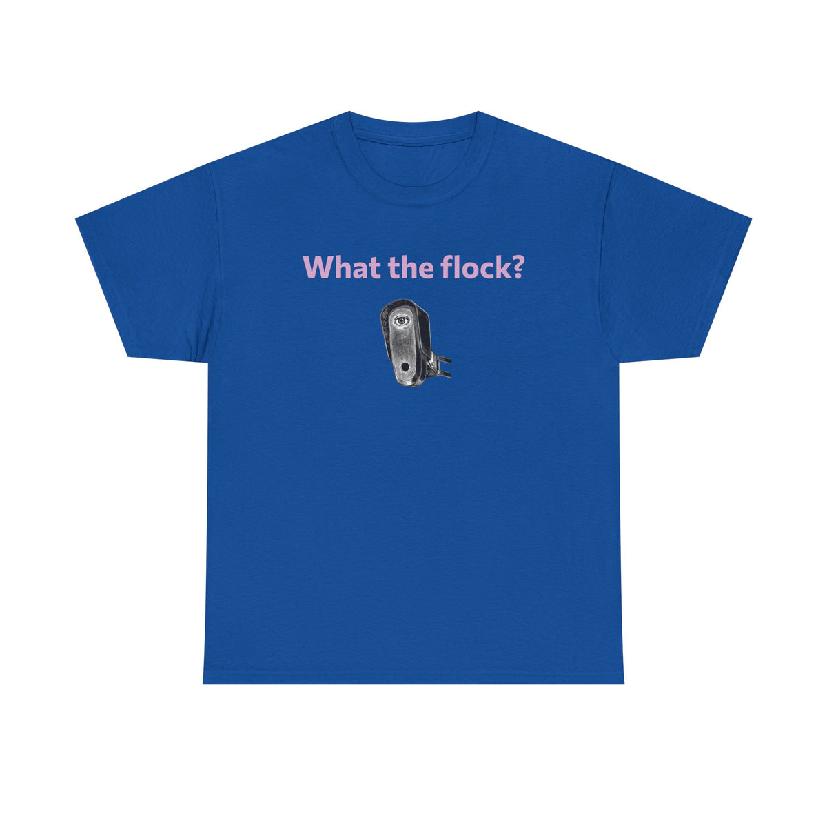 T-Shirt — What the flock? Funny Sheep/Shears Graphic Tee