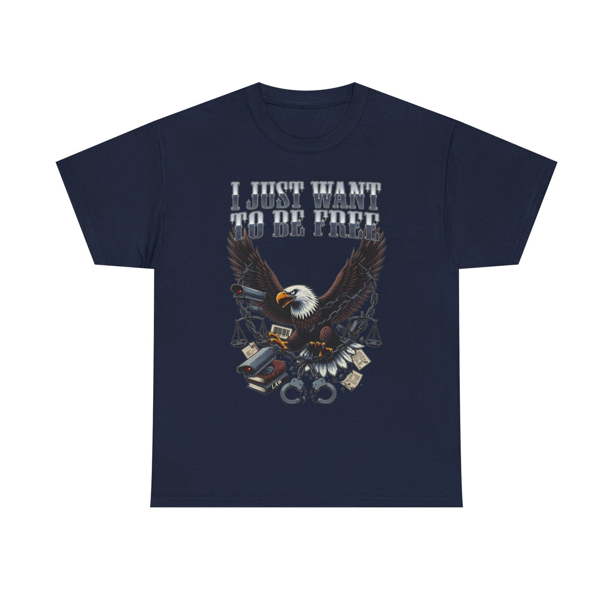 Eagle Liberty Tee – "I Just Want To Be Free" Graphic T-Shirt