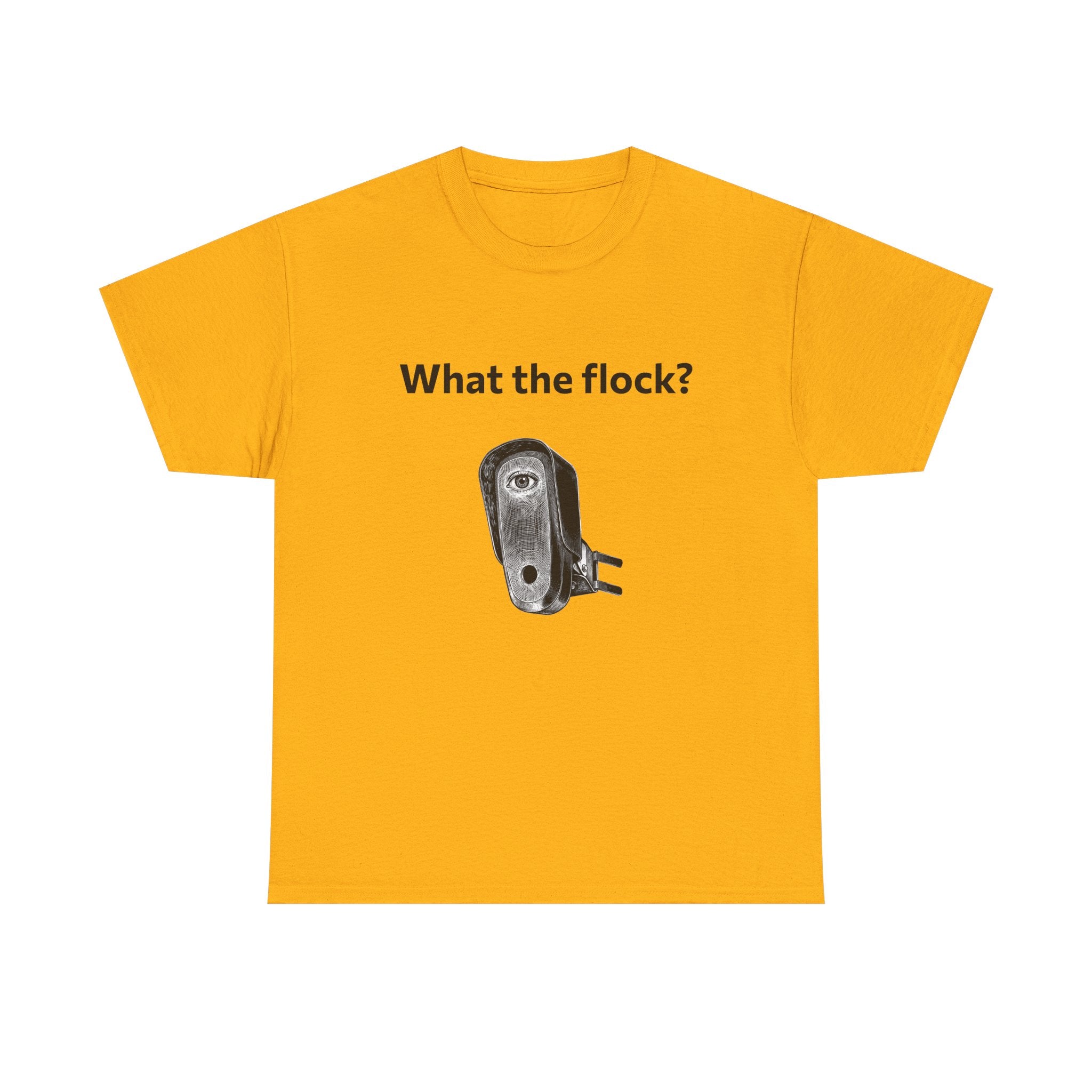 T-Shirt — What the flock? Funny Sheep/Shears Graphic Tee