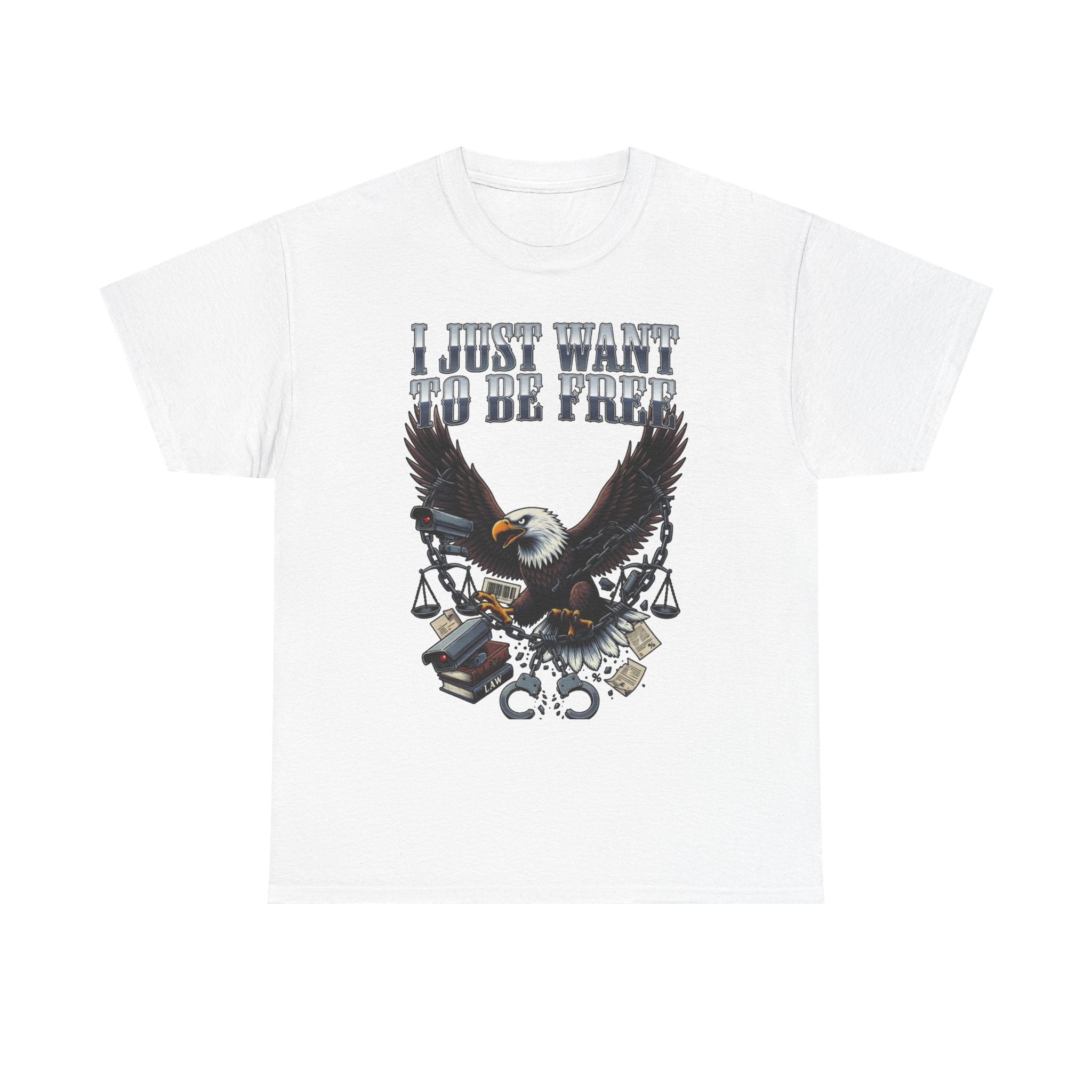 Eagle Liberty Tee – "I Just Want To Be Free" Graphic T-Shirt