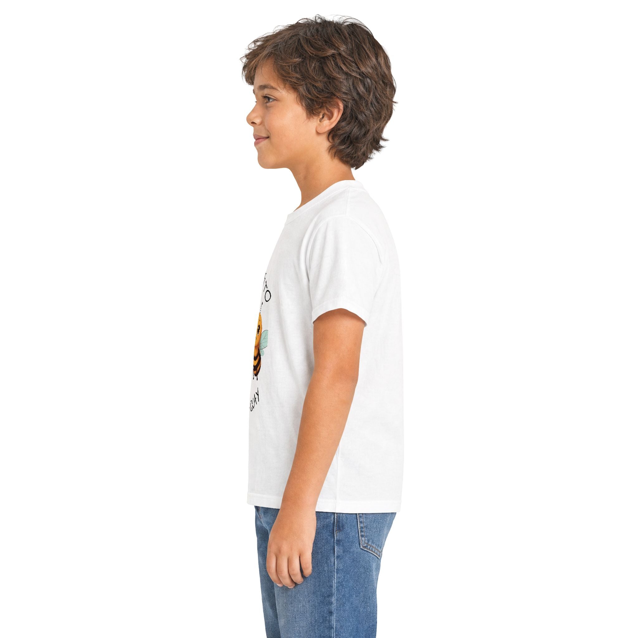 Kids Tee - "BEE Encouraging" Cute Cheerful Bee Graphic Shirt