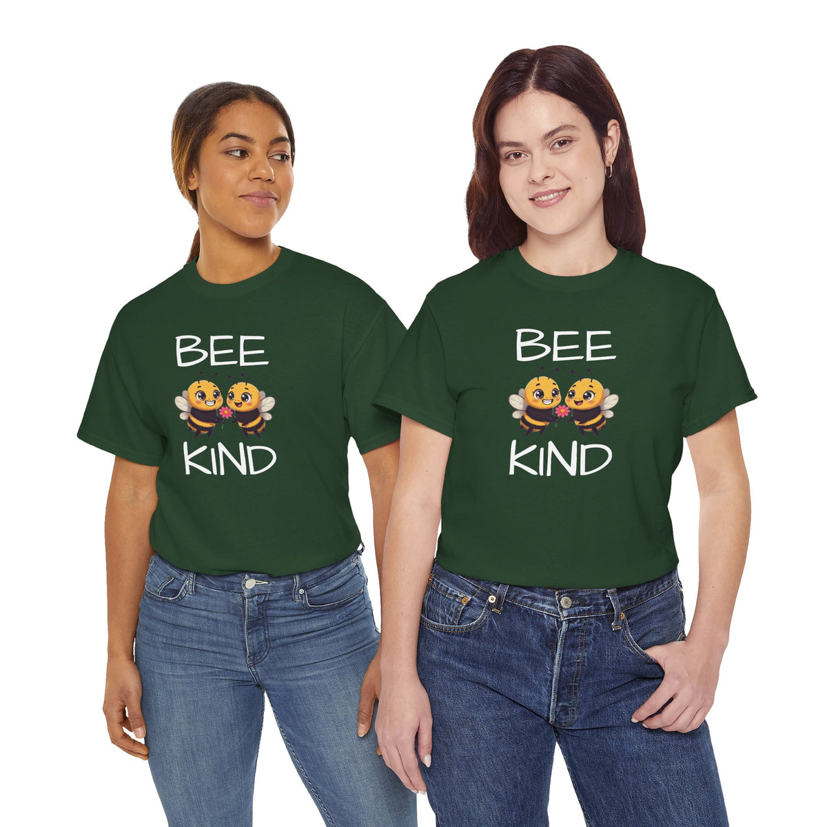 Bee Kind T-Shirt — Cute Cartoon Bees Graphic Tee for Kindness & Earth Day