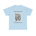 Chicken Humor T-Shirt - "From Free-Range to Cluster Flock" Vintage Farm Graphic Tee