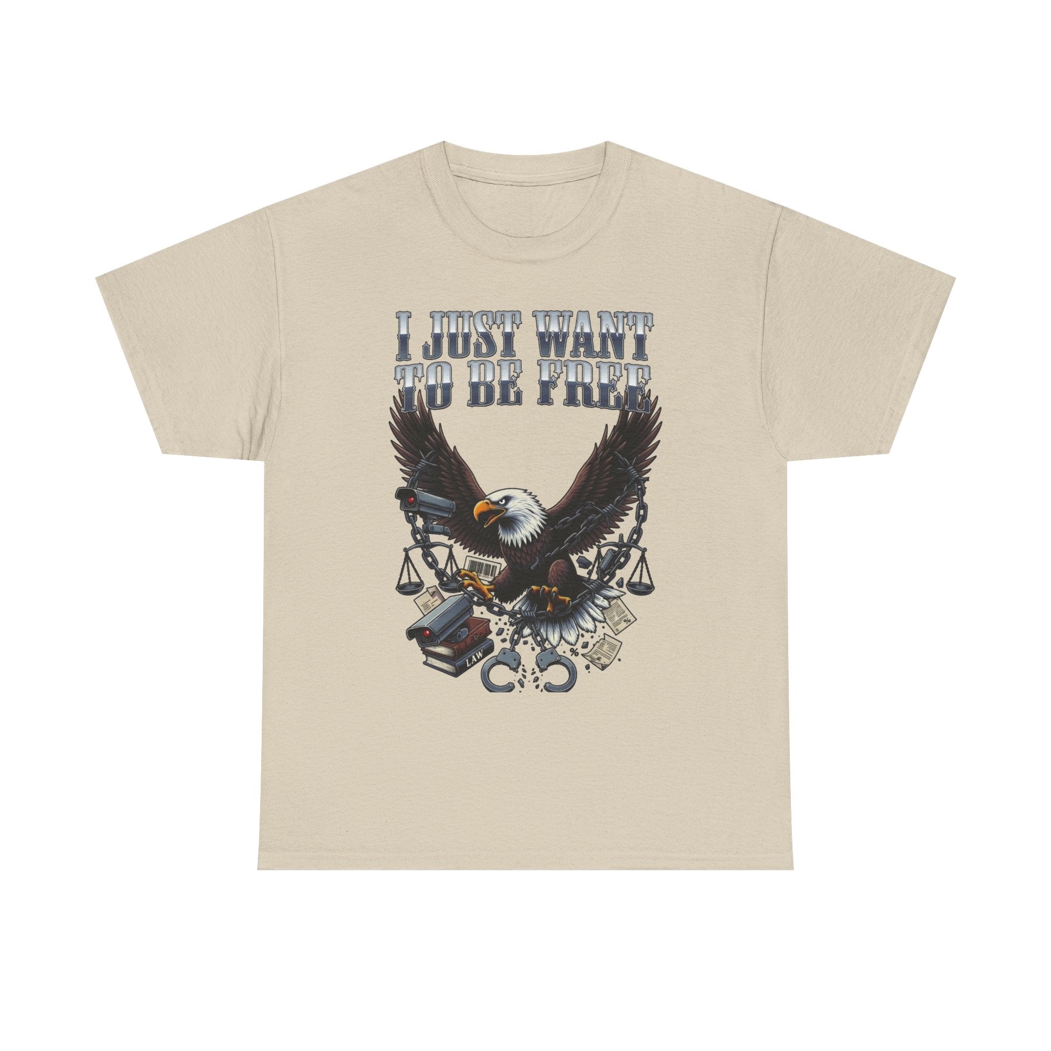 Eagle Liberty Tee – "I Just Want To Be Free" Graphic T-Shirt