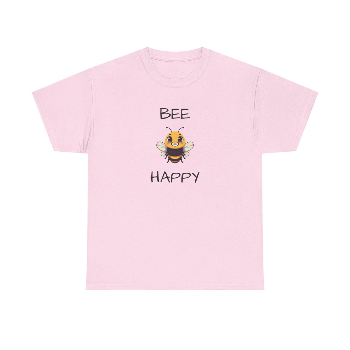Bee Happy T‑Shirt — Cute Smiling Bee Graphic Tee