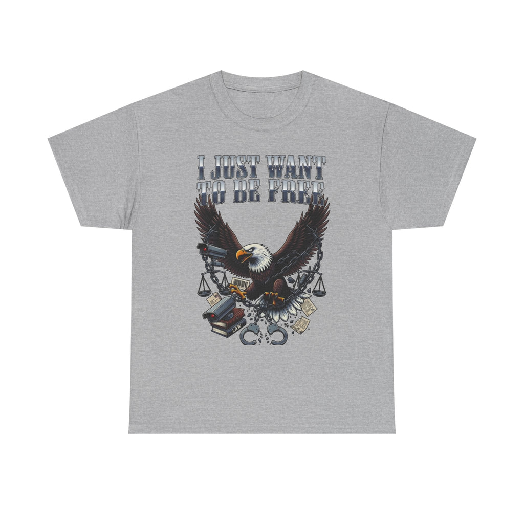 Eagle Liberty Tee – "I Just Want To Be Free" Graphic T-Shirt