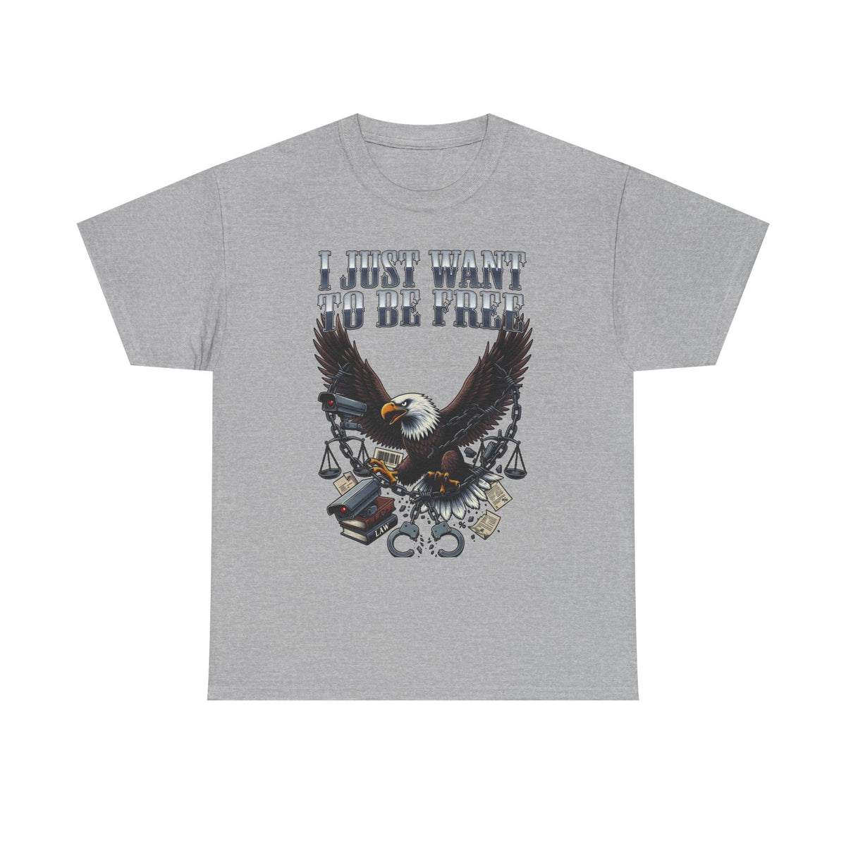 Eagle Liberty Tee – "I Just Want To Be Free" Graphic T-Shirt