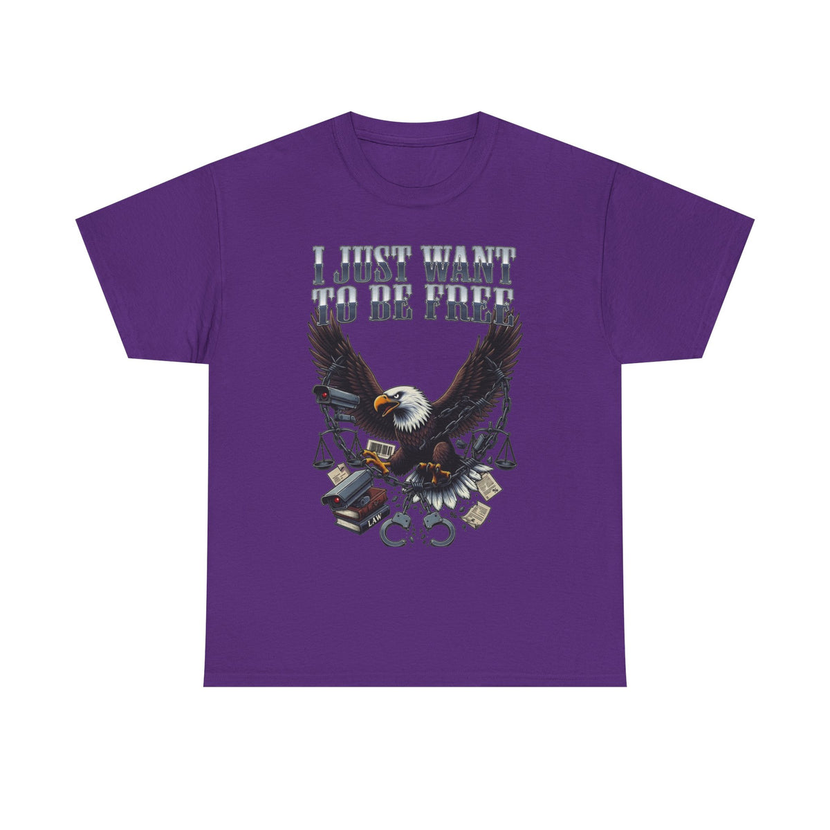 Eagle Liberty Tee – "I Just Want To Be Free" Graphic T-Shirt