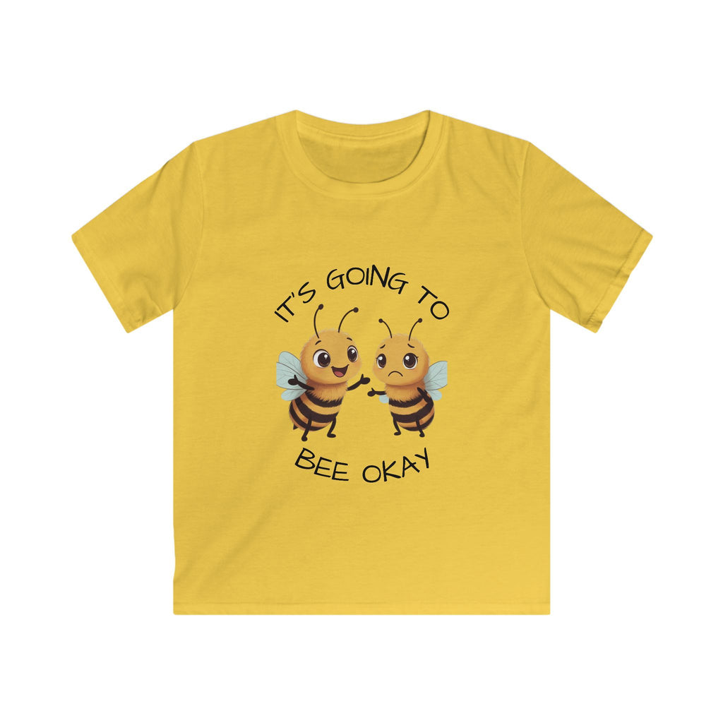 Kids Tee - "BEE Encouraging" Cute Cheerful Bee Graphic Shirt